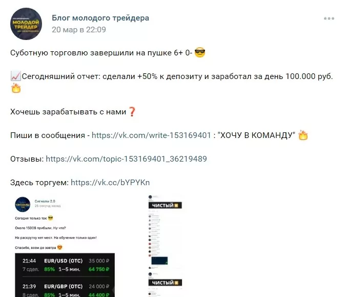 Статистика трейдера Дмитрия Иванова