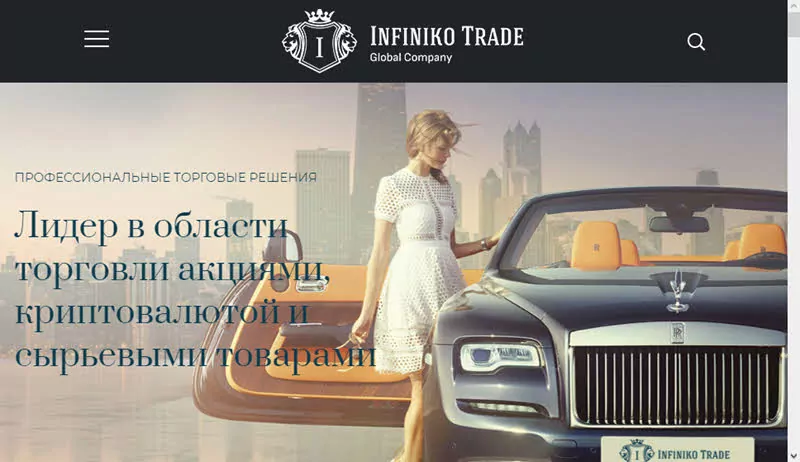 Сайт трейдера Infiniko Trade