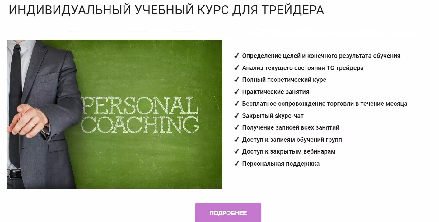 Индивидуальный учебный курс для трейдера Александра Родионова