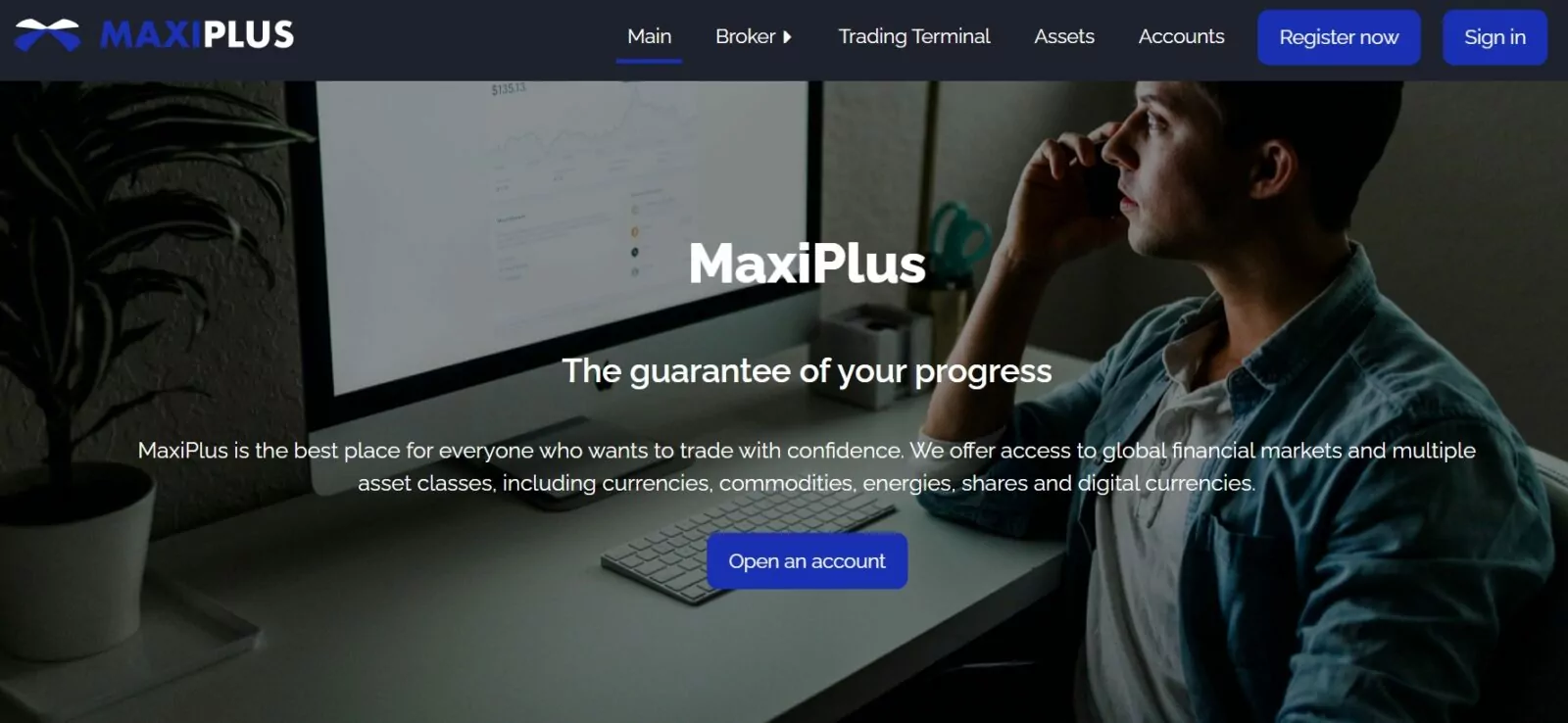 Сайт MaxiPlus.Trade
